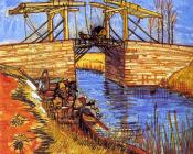 文森特 威廉 梵高 : 吊桥和马车